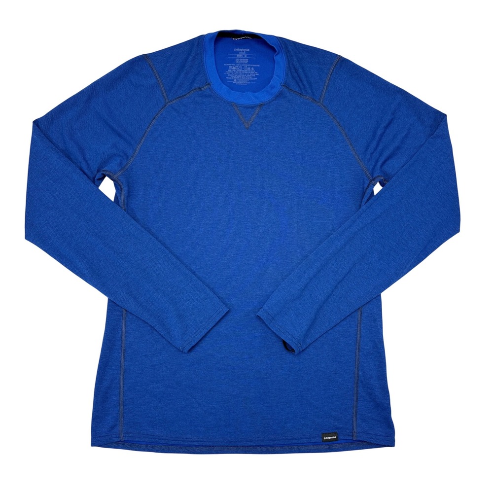 Patagonia Baselayer Shirt Mens Size Medium Blue Capilene 2 Long Sleeve Hiking